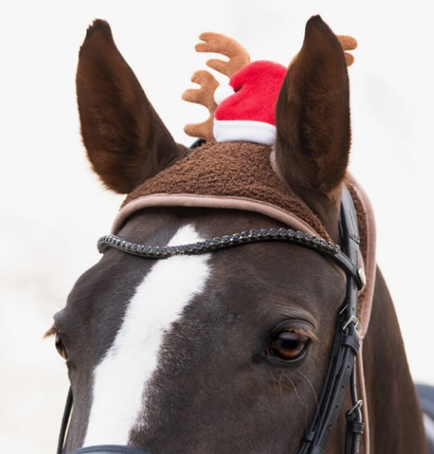 CAPPELLINO PER CAVALLI DI NATALE RENNA  